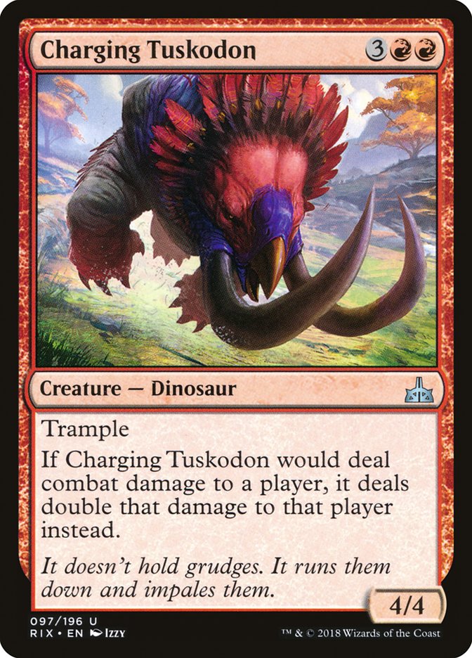 Charging Tuskodon [Rivals of Ixalan] | Nerdhalla Games