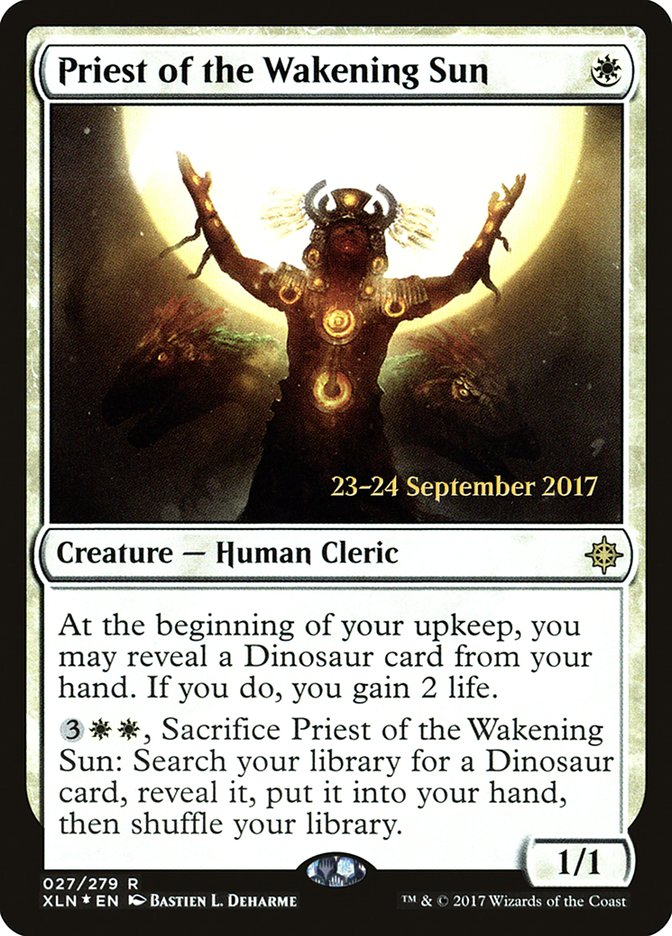 Priest of the Wakening Sun  [Ixalan Prerelease Promos] | Nerdhalla Games