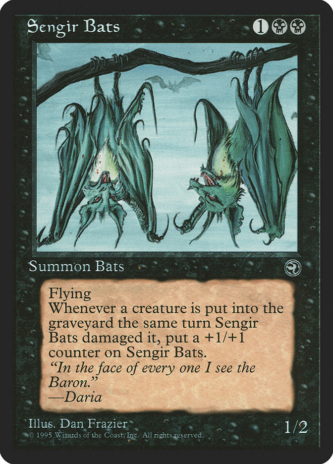 Sengir Bats (Daria Flavor Text) [Homelands] | Nerdhalla Games