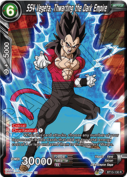 SS4 Vegeta, Thwarting the Dark Empire (Rare) [BT13-130] | Nerdhalla Games