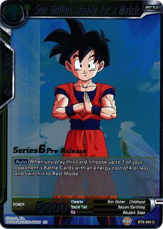 Son Gohan, Ready for a Match [BT6-084_PR] | Nerdhalla Games