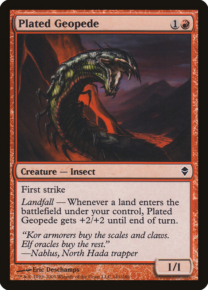 Plated Geopede [Zendikar] | Nerdhalla Games