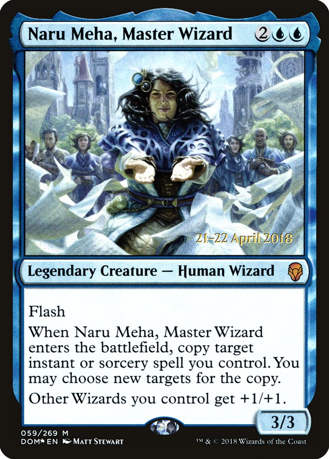 Naru Meha, Master Wizard  [Dominaria Prerelease Promos] | Nerdhalla Games