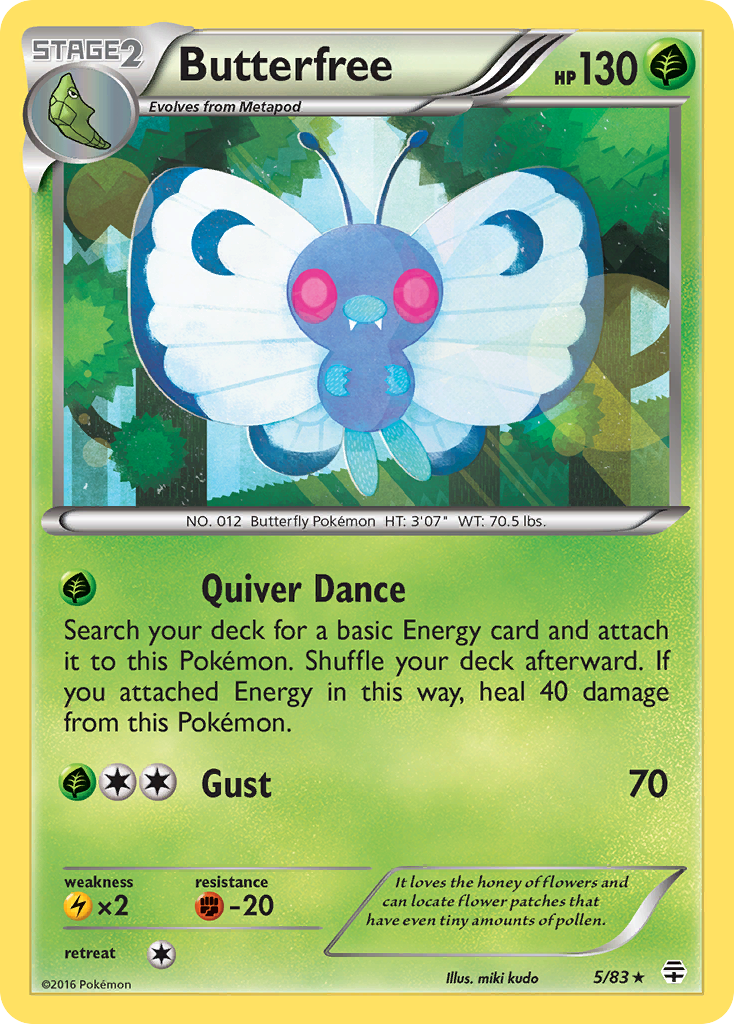 Butterfree (5/83) [XY: Generations] | Nerdhalla Games