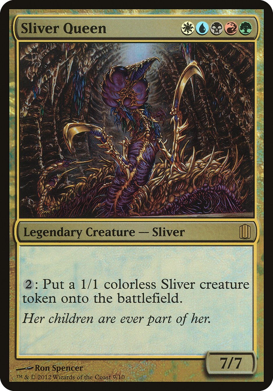 Sliver Queen (Oversized) [Commander's Arsenal Oversized] | Nerdhalla Games