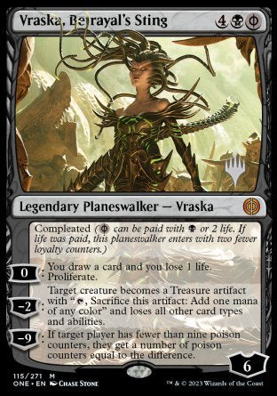 Vraska, Betrayal's Sting (Promo Pack) [Phyrexia: All Will Be One Promos] | Nerdhalla Games