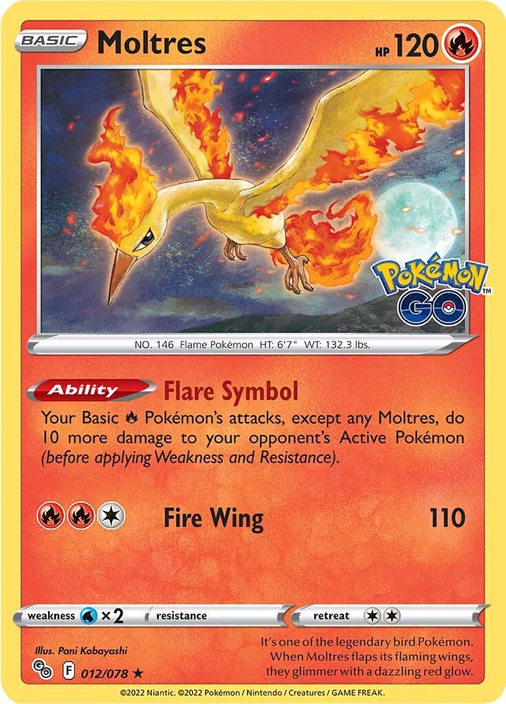 Moltres (012/078) [Pokémon GO] | Nerdhalla Games