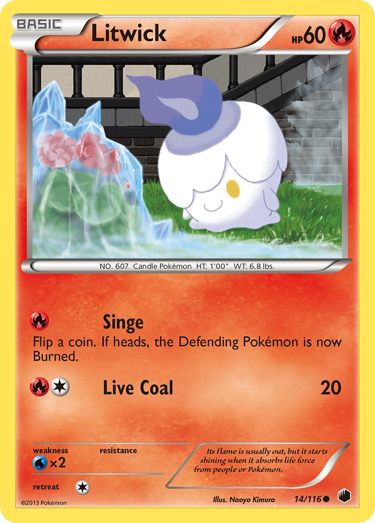 Litwick (14/116) [Black & White: Plasma Freeze] | Nerdhalla Games