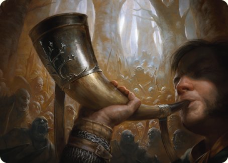 Horn of Gondor Art Card [The Lord of the Rings: Tales of Middle-earth Art Series] | Nerdhalla Games