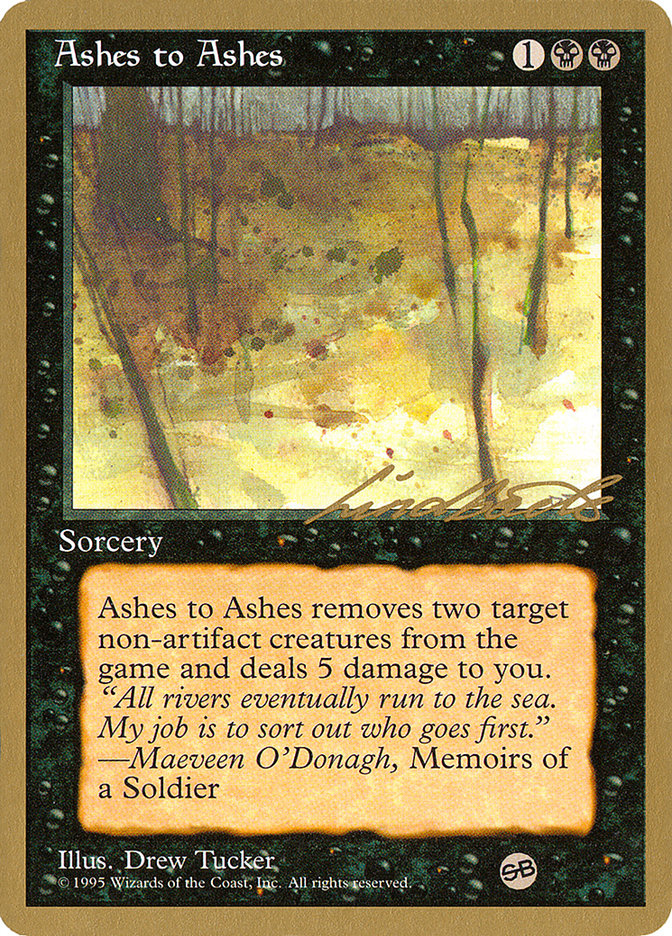 Ashes to Ashes (Leon Lindback) (SB) [Pro Tour Collector Set] | Nerdhalla Games