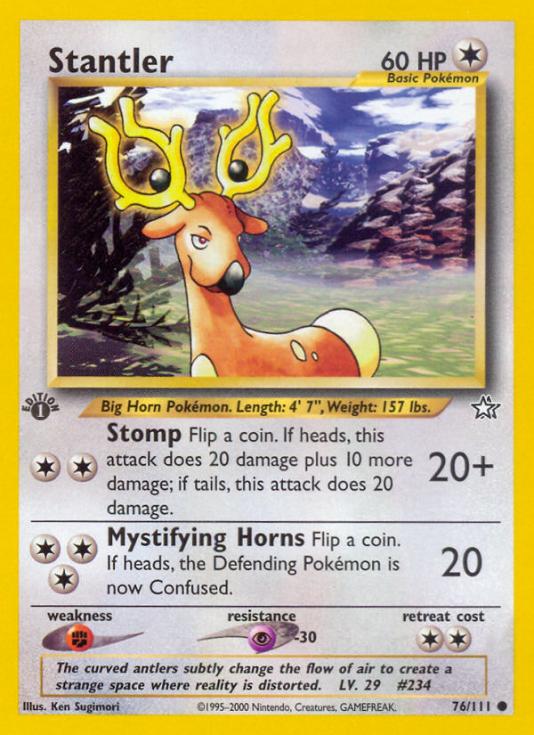 Stantler (76/111) [Neo Genesis 1st Edition] | Nerdhalla Games