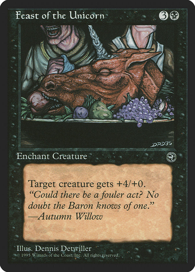 Feast of the Unicorn (Autumn Willow Flavor Text) [Homelands] | Nerdhalla Games