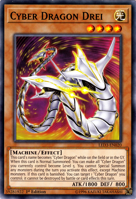 Cyber Dragon Drei [LED3-EN020] Common | Nerdhalla Games