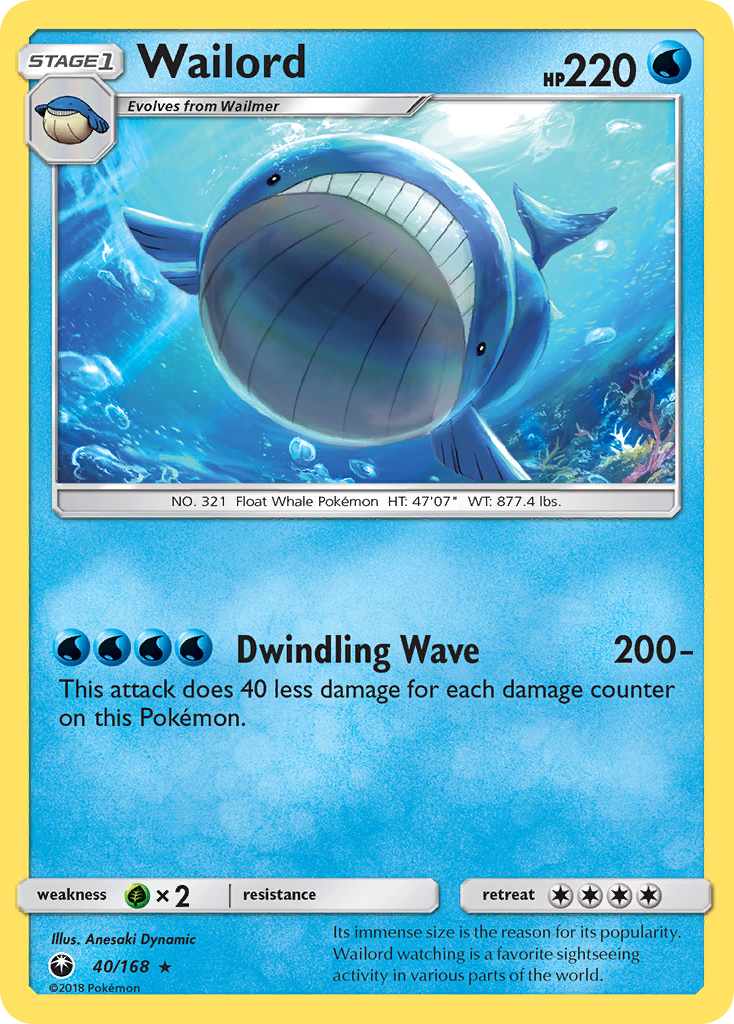 Wailord (40/168) [Sun & Moon: Celestial Storm] | Nerdhalla Games