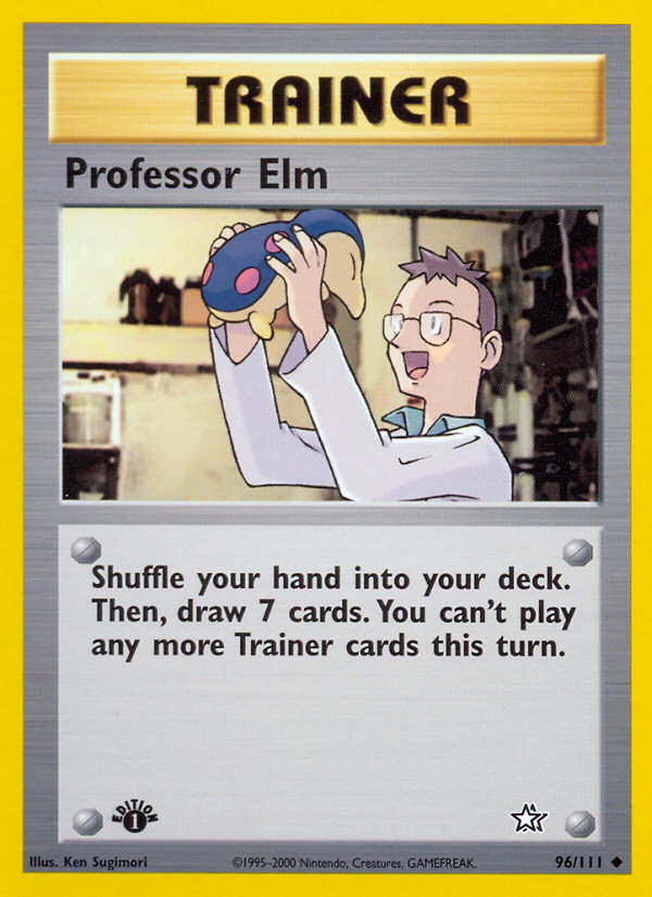 Professor Elm (96/111) [Neo Genesis 1st Edition] | Nerdhalla Games