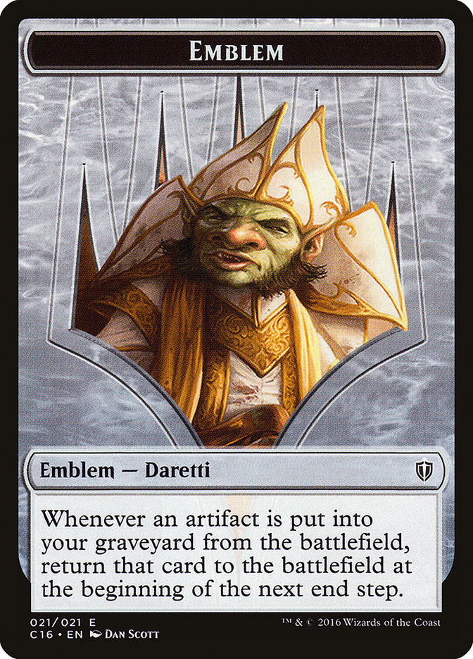 Daretti, Scrap Savant Emblem [Commander 2016 Tokens] | Nerdhalla Games