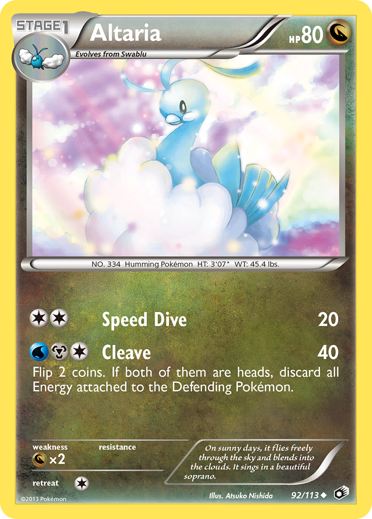 Altaria (92/113) [Black & White: Legendary Treasures] | Nerdhalla Games