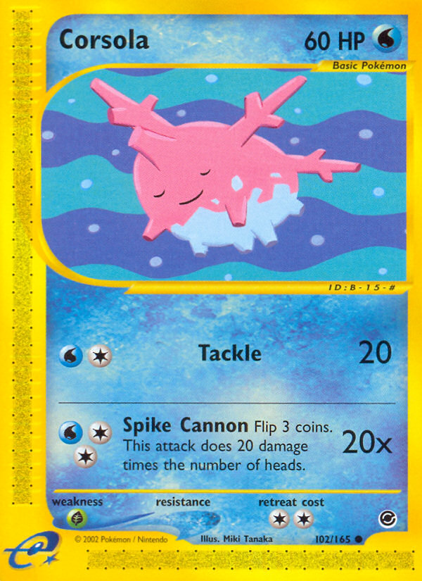 Corsola (102/165) [Expedition: Base Set] | Nerdhalla Games