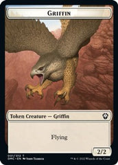 Zombie Knight // Griffin Double-sided Token [Dominaria United Commander Tokens] | Nerdhalla Games