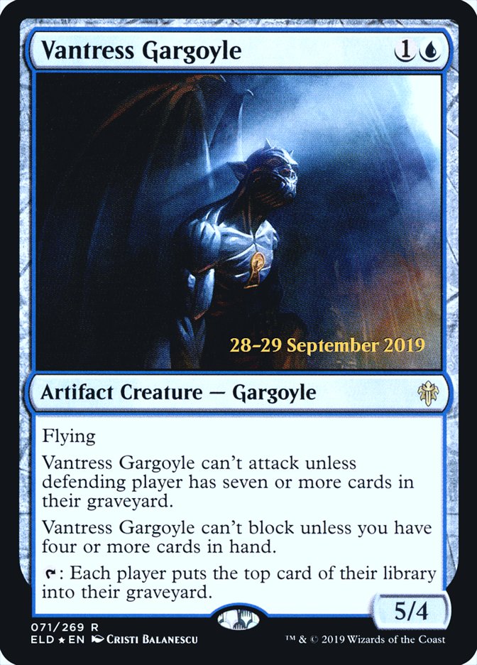 Vantress Gargoyle  [Throne of Eldraine Prerelease Promos] | Nerdhalla Games