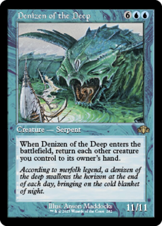 Denizen of the Deep (Retro) [Dominaria Remastered] | Nerdhalla Games