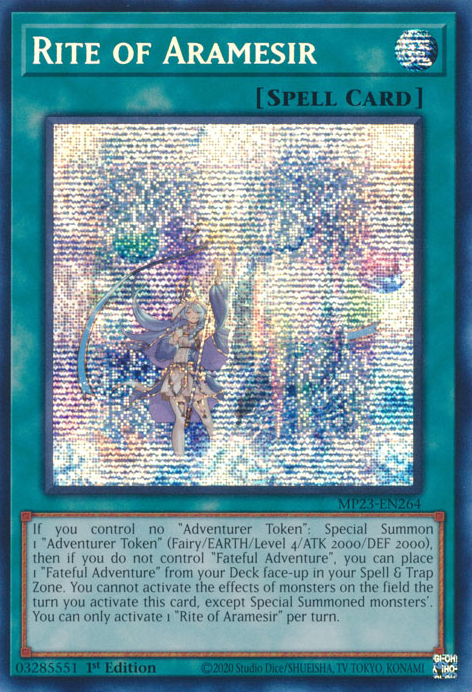 Rite of Aramesir [MP23-EN264] Prismatic Secret Rare | Nerdhalla Games