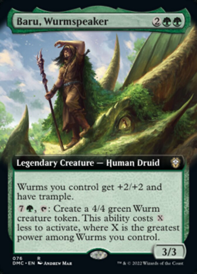 Baru, Wurmspeaker (Extended Art) [Dominaria United Commander] | Nerdhalla Games