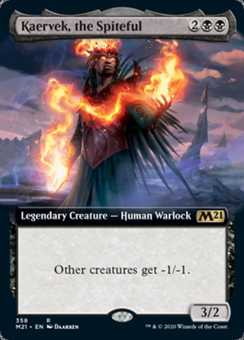 Kaervek, the Spiteful (Extended Art) [Core Set 2021] | Nerdhalla Games