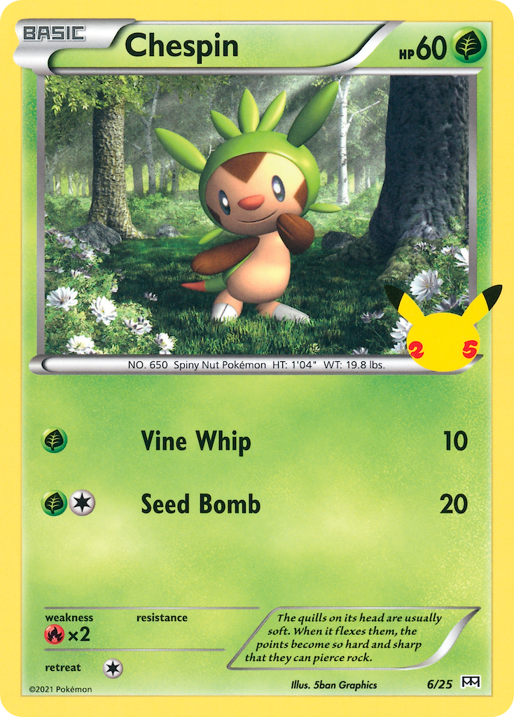 Chespin (6/25) [McDonald's 25th Anniversary] | Nerdhalla Games