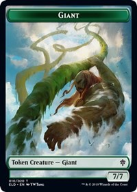 Giant // Food (18) Double-sided Token [Throne of Eldraine Tokens] | Nerdhalla Games