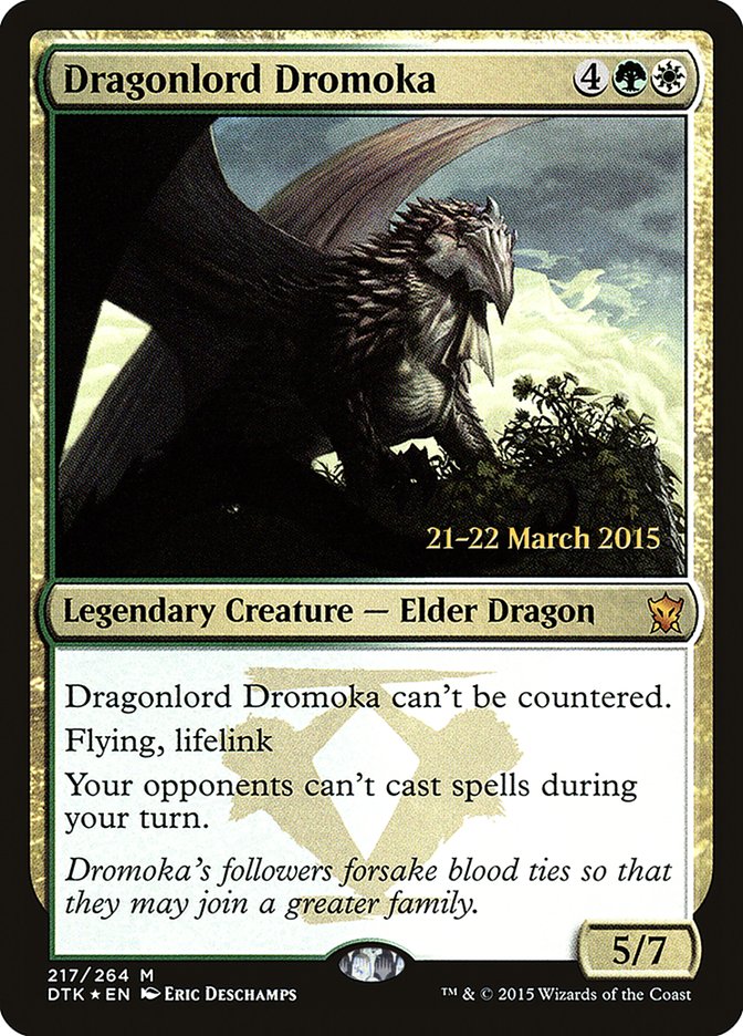 Dragonlord Dromoka  [Dragons of Tarkir Prerelease Promos] | Nerdhalla Games