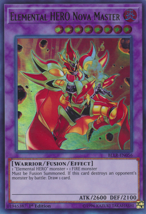 Elemental Hero Nova Master [BLLR-EN056] Ultra Rare | Nerdhalla Games