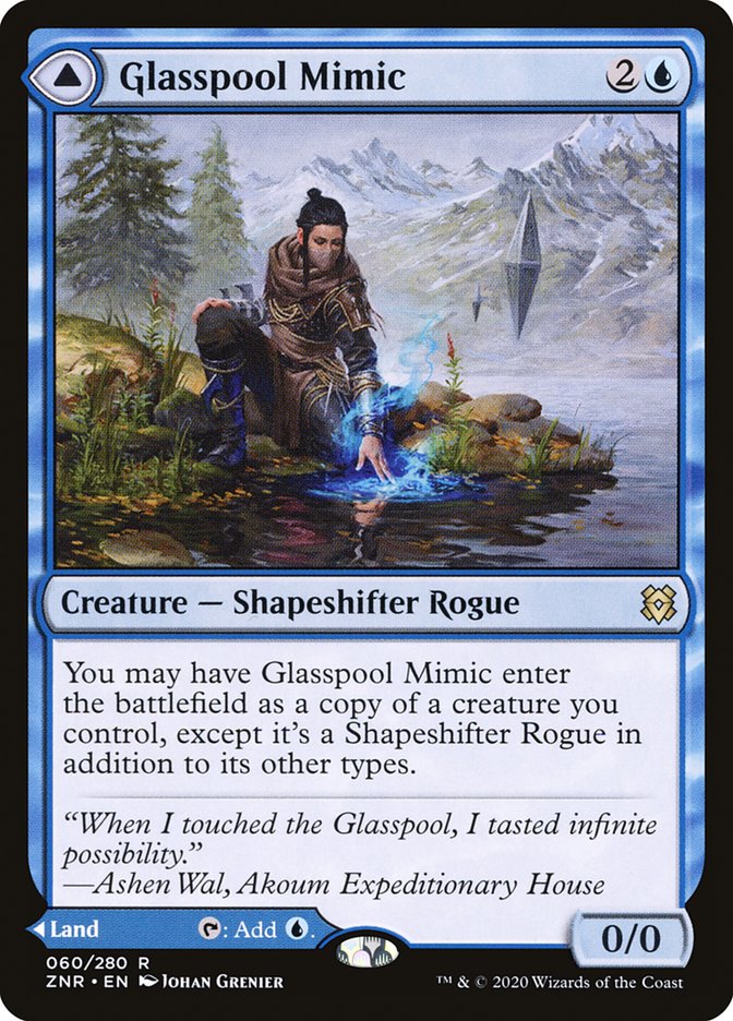 Glasspool Mimic // Glasspool Shore [Zendikar Rising] | Nerdhalla Games