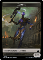 Bird // Zombie Double-Sided Token [Ravnica Remastered Tokens] | Nerdhalla Games