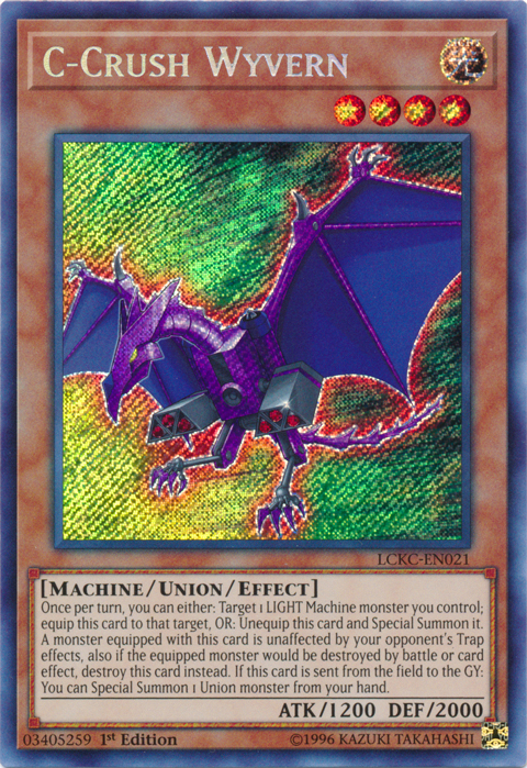 C-Crush Wyvern [LCKC-EN021] Secret Rare | Nerdhalla Games