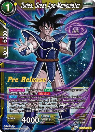 Turles, Great Ape Manipulator (BT15-106) [Saiyan Showdown Prerelease Promos] | Nerdhalla Games