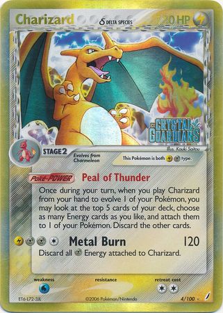 Charizard (4/100) (Delta Species) (Stamped) [EX: Crystal Guardians] | Nerdhalla Games