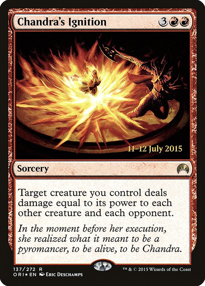 Chandra's Ignition [Magic Origins Prerelease Promos] | Nerdhalla Games