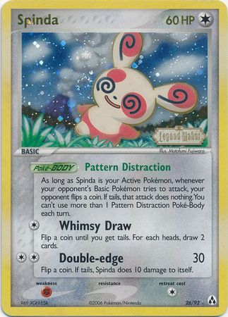 Spinda (26/92) (Stamped) [EX: Legend Maker] | Nerdhalla Games