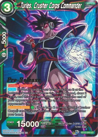 Turles, Crusher Corps Commander (BT12-069) [Vicious Rejuvenation Prerelease Promos] | Nerdhalla Games