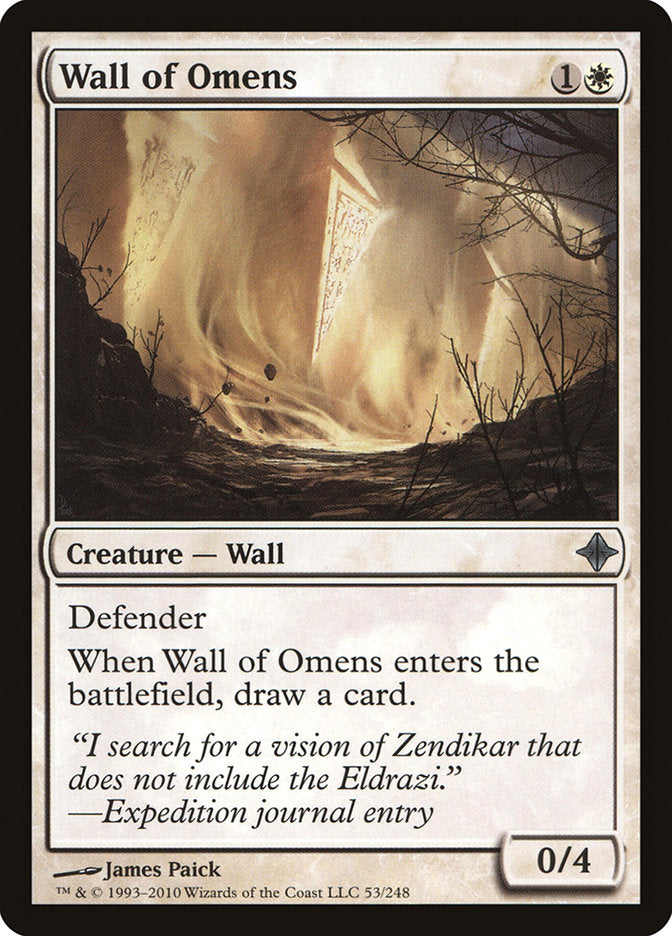 Wall of Omens [Rise of the Eldrazi] | Nerdhalla Games