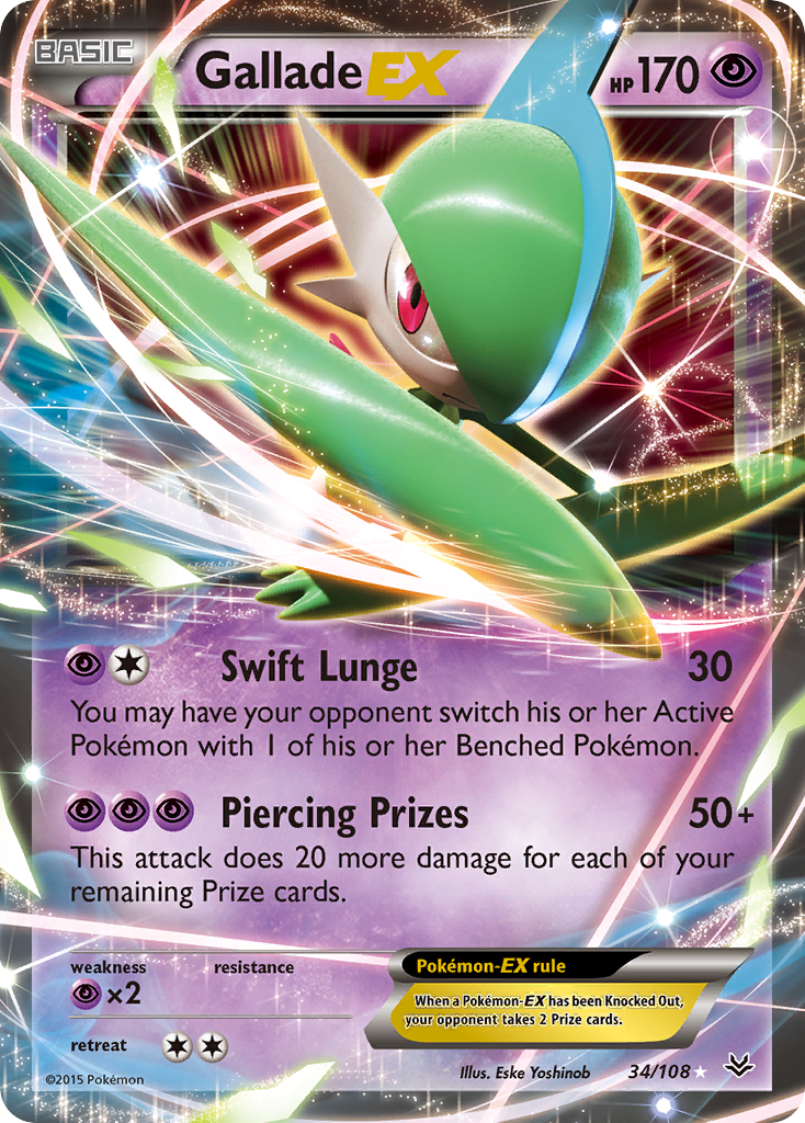 Gallade EX (34/108) [XY: Roaring Skies] | Nerdhalla Games