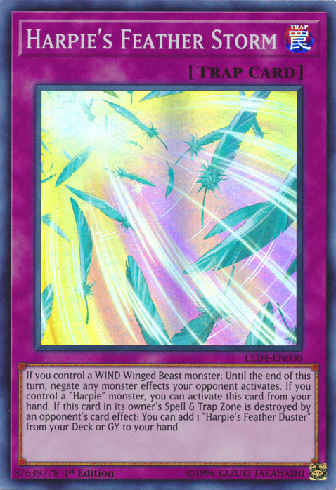 Harpie's Feather Storm [LED4-EN000] Super Rare | Nerdhalla Games