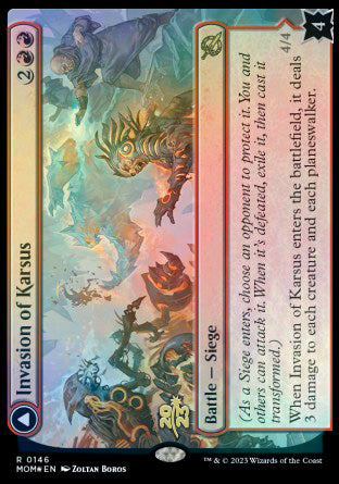 Invasion of Karsus // Refraction Elemental [March of the Machine Prerelease Promos] | Nerdhalla Games