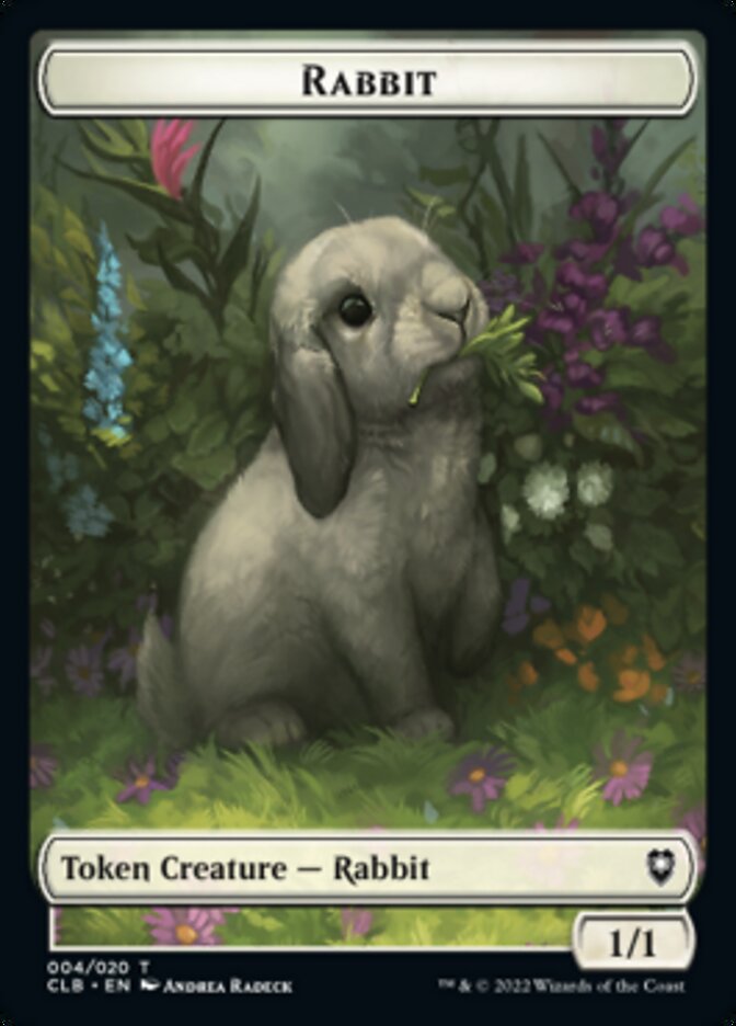 Rabbit Token [Commander Legends: Battle for Baldur's Gate Tokens] | Nerdhalla Games