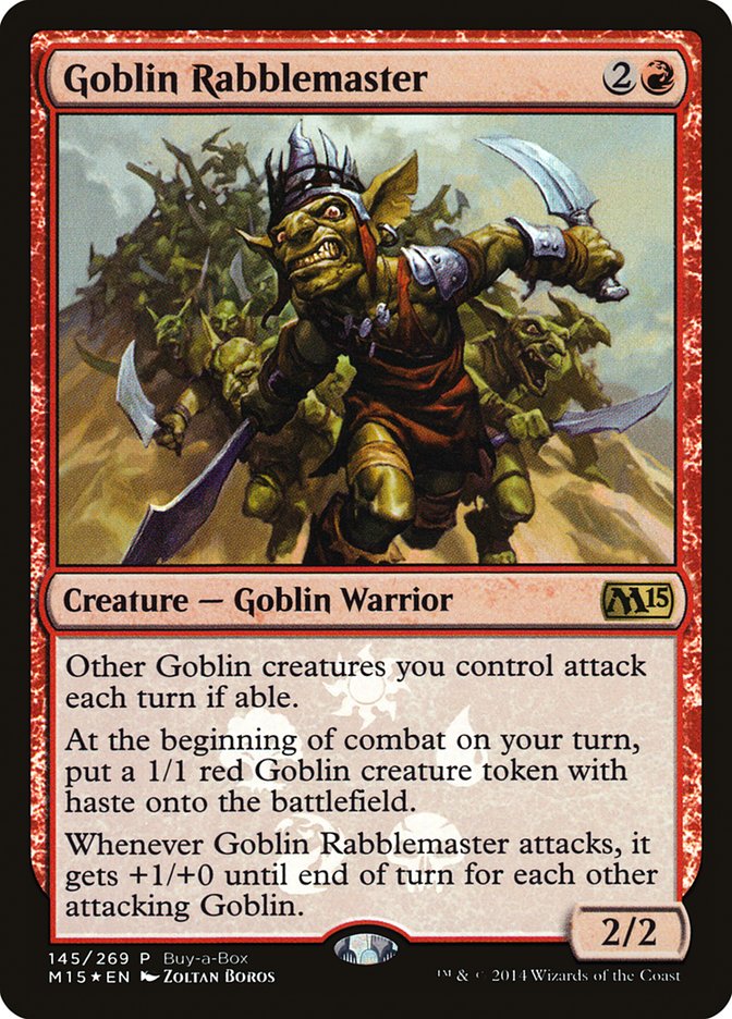 Goblin Rabblemaster (Buy-A-Box) [Magic 2015 Promos] | Nerdhalla Games