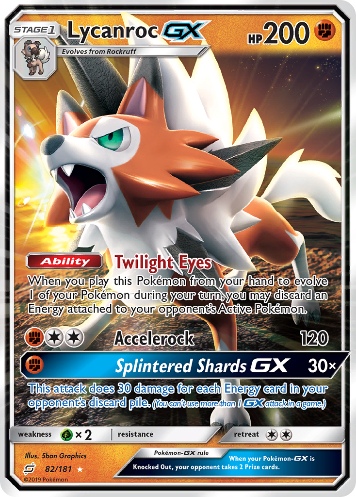 Lycanroc GX (82/181) [Sun & Moon: Team Up] | Nerdhalla Games