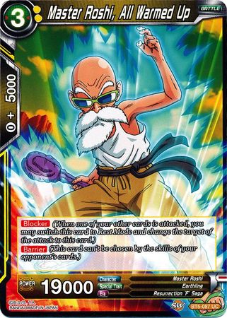 Master Roshi, All Warmed Up (BT5-087) [Miraculous Revival] | Nerdhalla Games