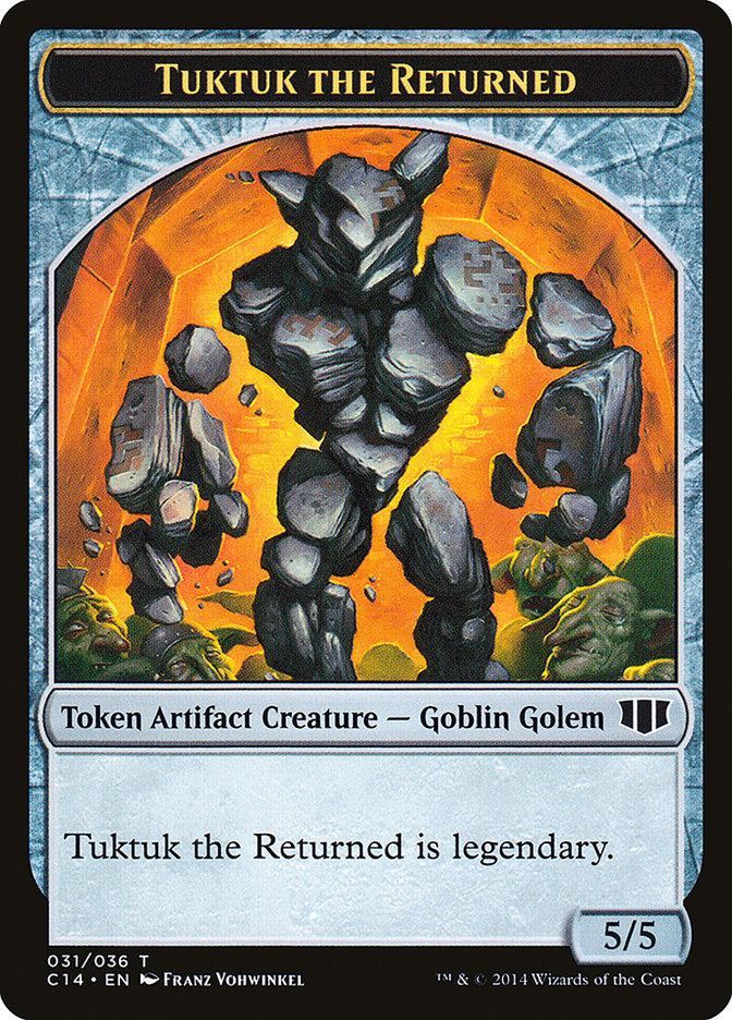 Daretti, Scrap Savant Emblem // Tuktuk the Returned Double-sided Token [Commander 2014 Tokens] | Nerdhalla Games