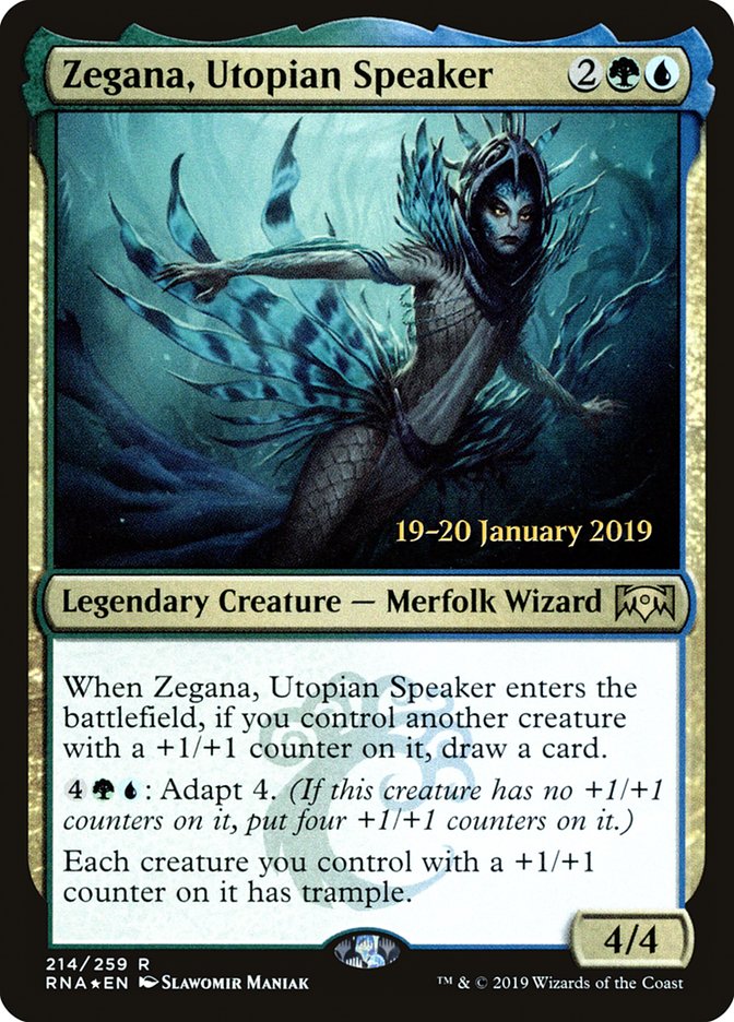 Zegana, Utopian Speaker [Ravnica Allegiance Prerelease Promos] | Nerdhalla Games